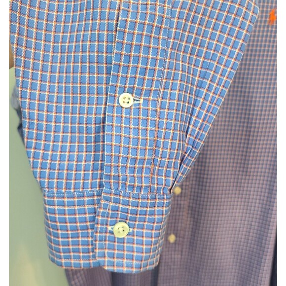 Ralph Lauren Mens XL Gingham Button Down Shirt Classic Fit Preppy Office Pony - Picture 5 of 11